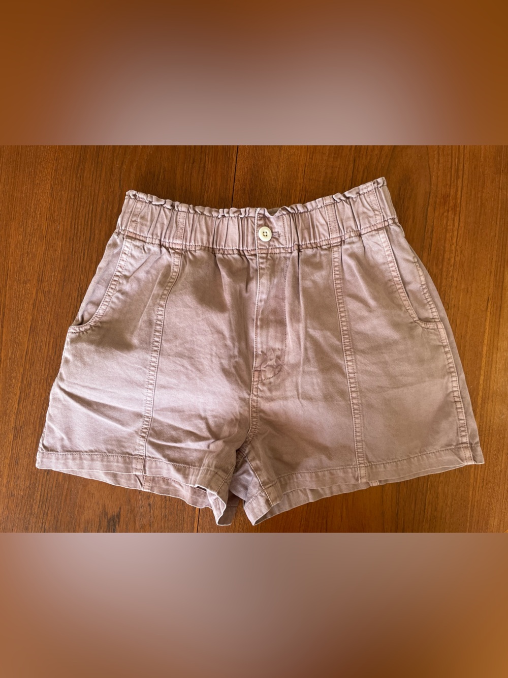 Madewell Mauve pull on shorts
